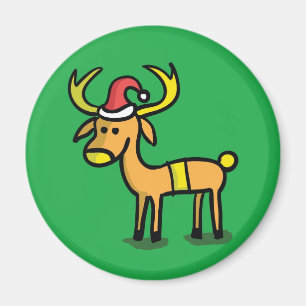 Niedlicher Weihnachtsmann-Cartoon Magnet