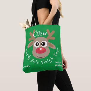 Niedlicher Weihnachtsmann-Cartoon Reindeer Green S