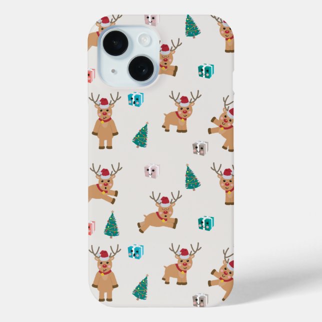 Niedlicher Weihnachtsmann Case-Mate iPhone Hülle (Rückseite)