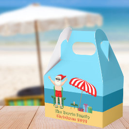 Niedlicher Weihnachtsmann Custom Beach Party Geschenkschachtel