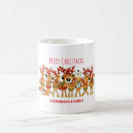 Niedlicher Weihnachtsmann, der singen Kaffeetasse