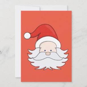 Niedlicher Weihnachtsmann Einladung