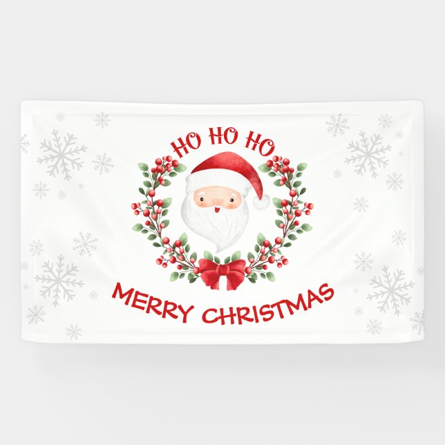 Niedlicher Weihnachtsmann | Feiertag Banner (Horizontal)