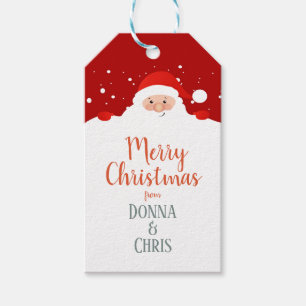 Niedlicher Weihnachtsmann - Frohe Weihnachten - Pe Geschenkanhänger