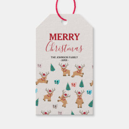 Niedlicher Weihnachtsmann Geschenkanhänger