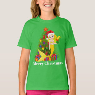 Niedlicher Weihnachtsmann hinzufügen Nachricht T - T-Shirt