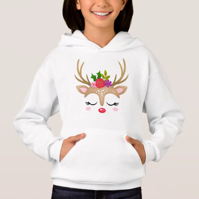 Niedlicher Weihnachtsmann Hoodie (Vorderseite)