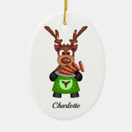 Niedlicher Weihnachtsmann Keramik Ornament