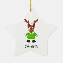 Niedlicher Weihnachtsmann Keramik Ornament