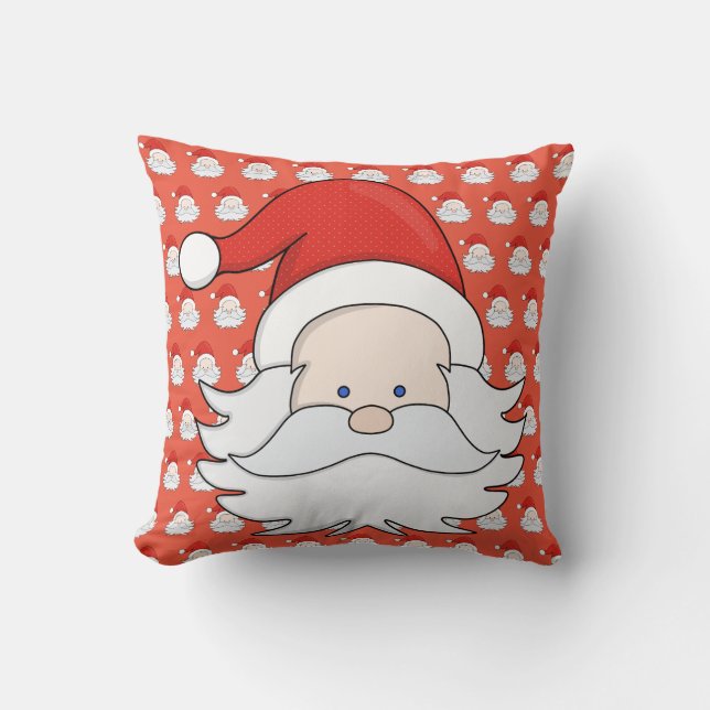 Niedlicher Weihnachtsmann Kissen (Vorderseite)