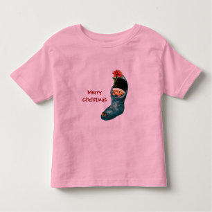 Niedlicher Weihnachtsmann, Kleines Kind, Rosa Blau Kleinkind T-shirt