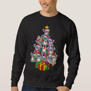 Niedlicher Weihnachtsmann Koala Bär Weihnachtsbaum Sweatshirt