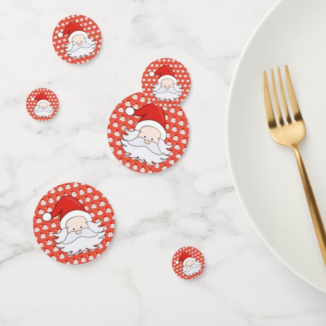 Niedlicher Weihnachtsmann Konfetti (Gruppe)