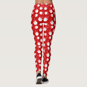 Niedlicher Weihnachtsmann-Leiter Weihnachten Leggings
