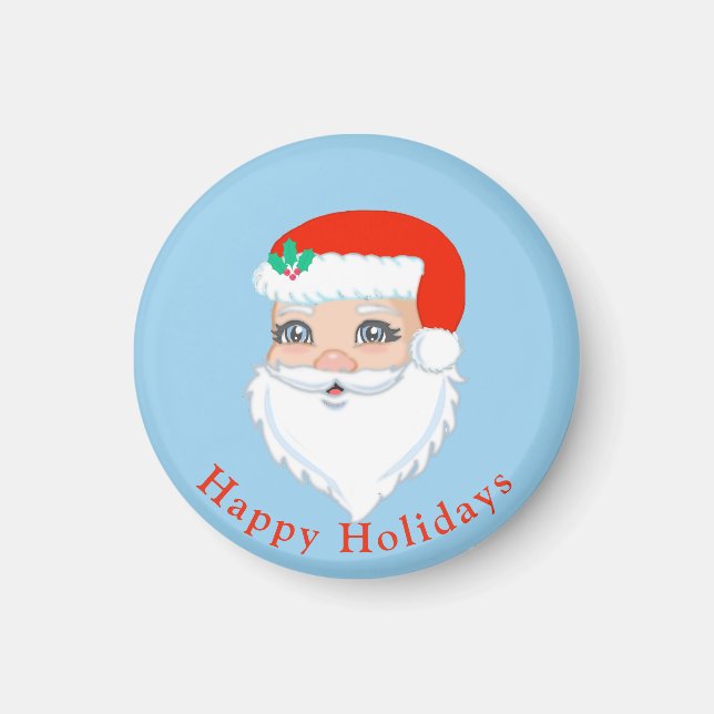 Niedlicher Weihnachtsmann Magnet (Vorne)