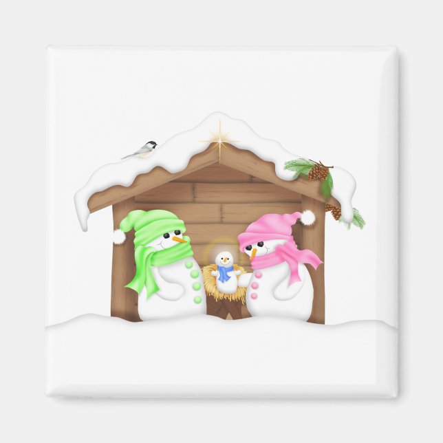 Niedlicher Weihnachtsmann Magnet (Vorne)