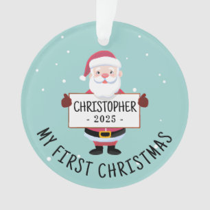 Niedlicher Weihnachtsmann Mein erster Individuelle Ornament