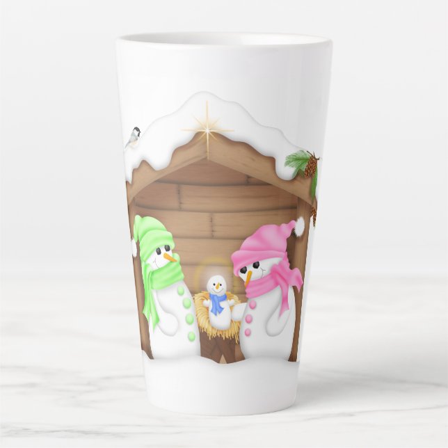 Niedlicher Weihnachtsmann Milchtasse (Vorderseite)