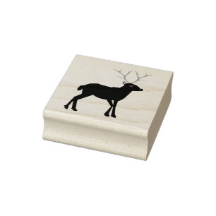 Niedlicher Weihnachtsmann mit Roter Nase Gummistempel