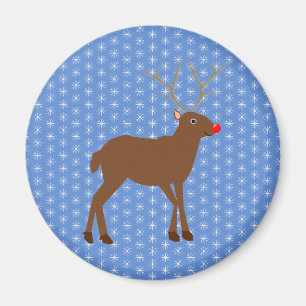 Niedlicher Weihnachtsmann mit Roter Nase Magnet