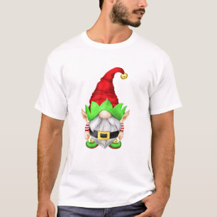 Niedlicher Weihnachtsmann mit Weihnachtselfen - We T-Shirt