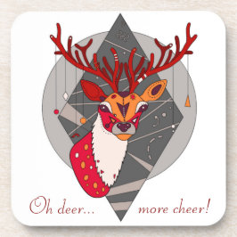 Niedlicher Weihnachtsmann (oh Hirsche... mehr Beif Getränkeuntersetzer