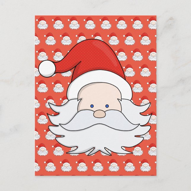 Niedlicher Weihnachtsmann Postkarte (Vorderseite)