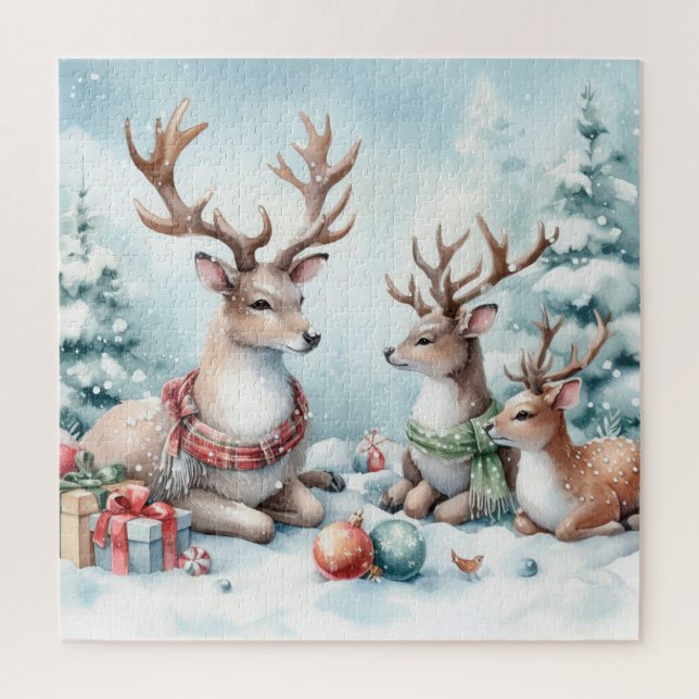 Niedlicher Weihnachtsmann Puzzle (Vertikal)