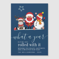 Niedlicher Weihnachtsmann Reindeer Snowman 2020 We