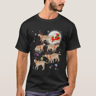 Niedlicher Weihnachtsmann reiten Labrador Xmas Paj T-Shirt