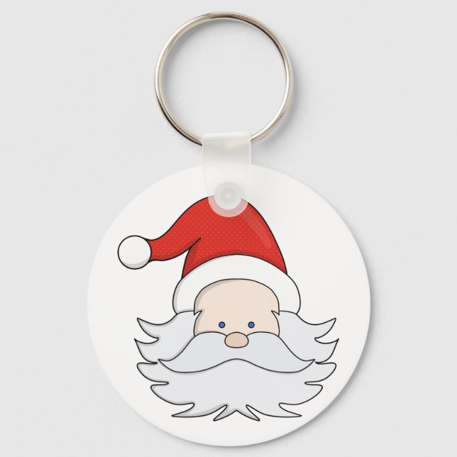 Niedlicher Weihnachtsmann Schlüsselanhänger (Vorderseite)