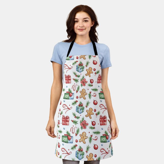 Niedlicher Weihnachtsmann Schürze (Getragen)