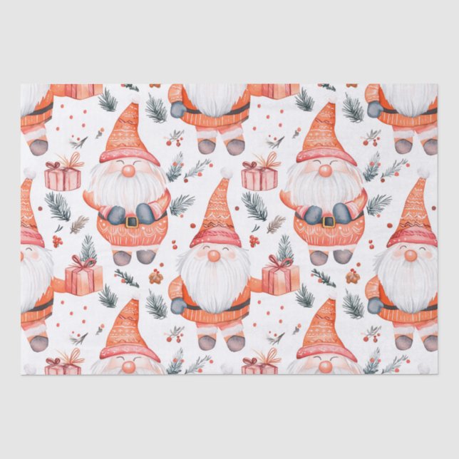 Niedlicher Weihnachtsmann Seidenpapier (Vorderseite)
