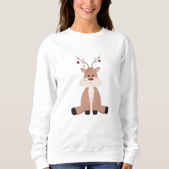 Niedlicher Weihnachtsmann Sweatshirt (Vorderseite)