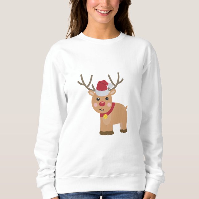 Niedlicher Weihnachtsmann Sweatshirt (Vorderseite)