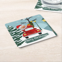 Niedlicher Weihnachtsmann-Untersetzer