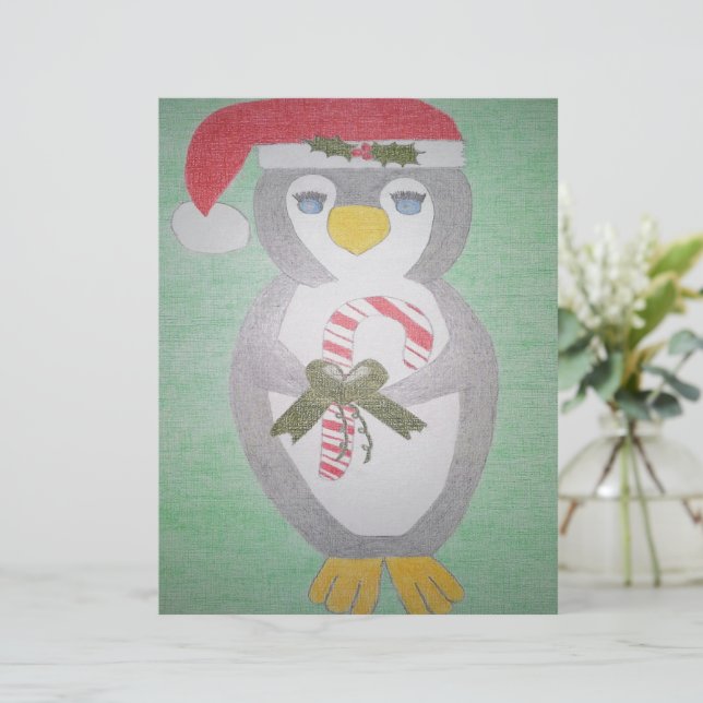 Niedlicher WeihnachtsPenguin (Stehend Vorderseite)