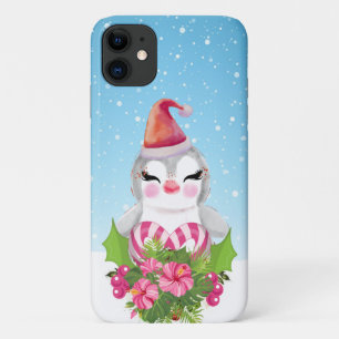 Niedlicher Weihnachtspenguin der Weihnachtsmannmüt Case-Mate iPhone Hülle