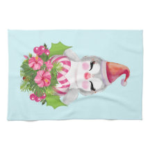 Niedlicher Weihnachtspenguin der Weihnachtsmannmüt