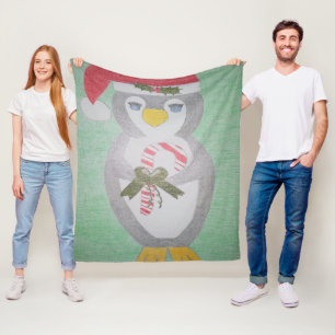Niedlicher WeihnachtsPenguin Fleecedecke