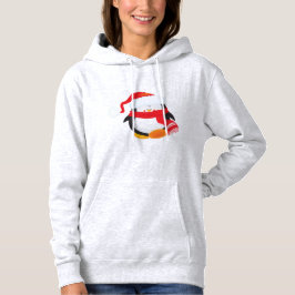 Niedlicher Weihnachtspenguin Hoodie