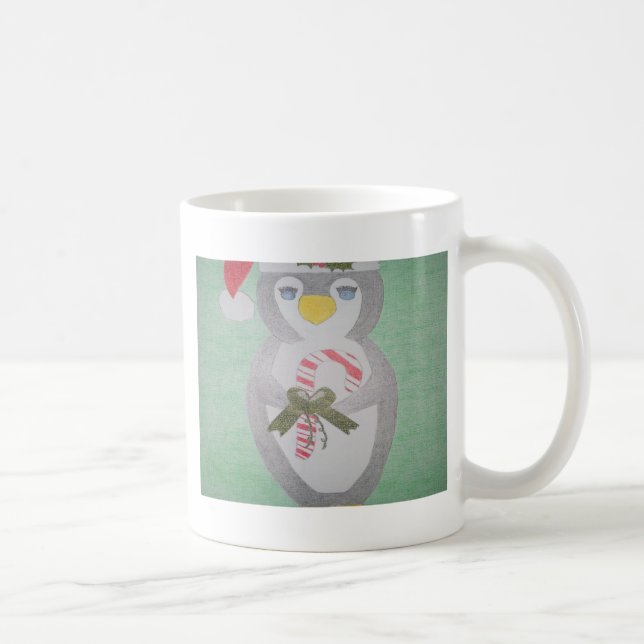 Niedlicher WeihnachtsPenguin Kaffeetasse (Rechts)