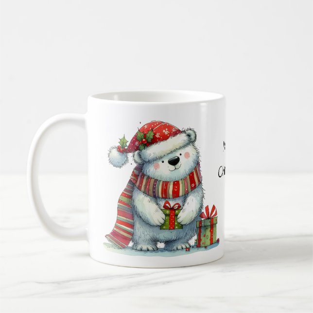 Niedlicher Weihnachtspolar Kaffeetasse (Links)