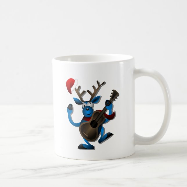 Niedlicher Weihnachtssankt-Gesang Kaffeetasse (Rechts)