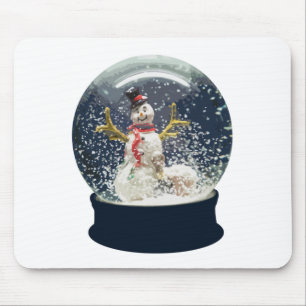 Niedlicher Weihnachtsschnee Globe Glücklicher Win Mousepad