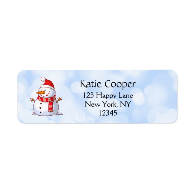 Niedlicher Weihnachtsschneemann (Vorne)