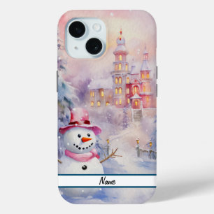 Niedlicher Weihnachtsschneemann Case-Mate iPhone Hülle