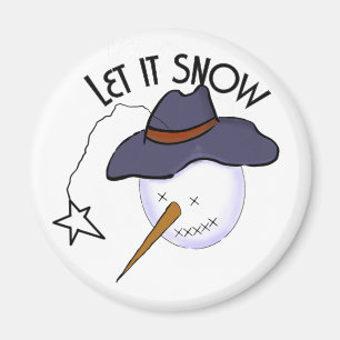 Niedlicher Weihnachtsschneemann Magnet