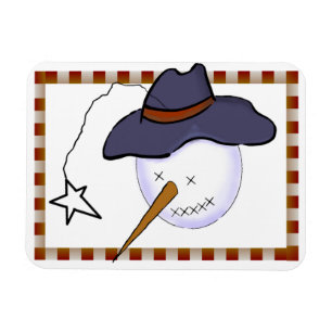 Niedlicher Weihnachtsschneemann Magnet