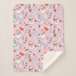 Niedlicher Weihnachtsschuppen Sherpadecke